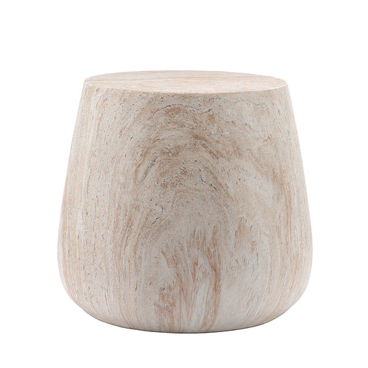 Drum Accent Coffee Table - Beige / Yellow