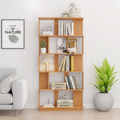 Modern 5 Tier Open Storage Bookcase