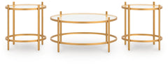 Pearlox - Occasional Table Set (Set of 3) - Gold