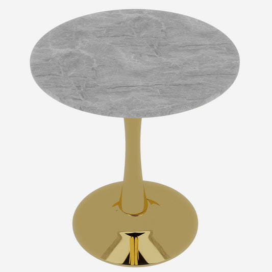 Coffee Table With Round Top For Living Rooms - Golden