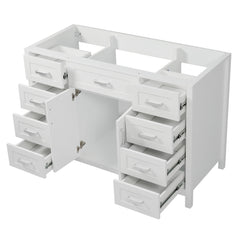 Bathroom Vanity Cabinet Only With 2 Soft Close Doors And 8 Drawers