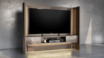 Darimore - TV Wall Left/Right Side Panels - Burnished Brown