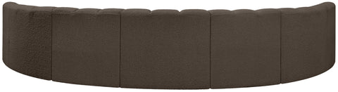 Arc - Boucle Fabric 7 Piece U-Shaped Modular Sofa