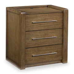 Marxmore - Three Drawer Night Stand - Brown