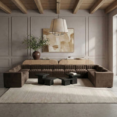 Rummi - Velvet Performance Fabric Upholstered 11 Piece Modular Sectional