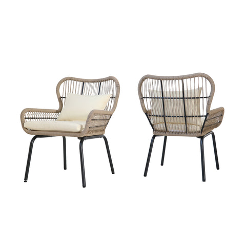 Southport - Club Chair With Woven Rope And Cushions