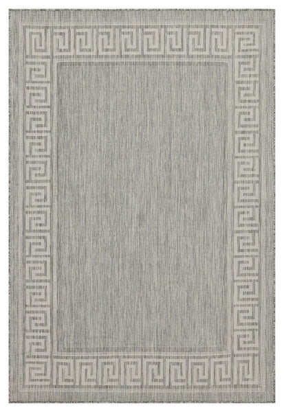 Sunshine - 5'3" X 7'3" Indoor, Outdoor, Area Rug Polypropylene - Silver