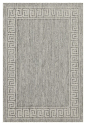 Sunshine - 5'3" X 7'3" Indoor, Outdoor, Area Rug Polypropylene - Silver