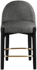 Torino - Counter Stool With Brushed Black Base