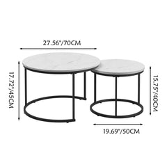 Round Nesting Coffee Table (Set of 2)