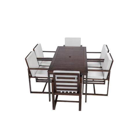 Patio Dining Set Outdoor Dining Table And Chair Set With And Removable Cushions For Patio