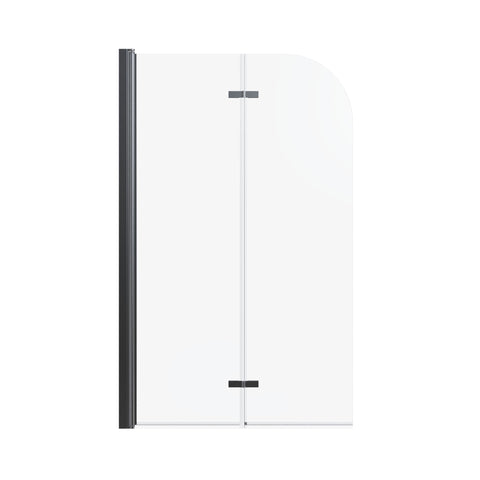 Frameless Folding Pivot Bathtub Door With Clear Tempered Glass