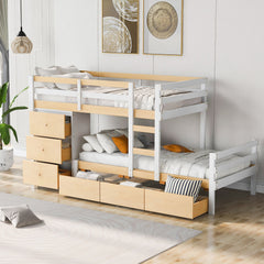 Loft Bunk Bed With Drawers And Ladder