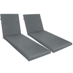 2 Piece Outdoor Chaise Lounge Cushion Set, Replacement Cushions For Patio Furniture