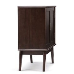 Draper - Mid Century Low Storage Cabinet - Medium Auburn Brown