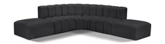 Arc - Faux Leather 6 Piece Corner Modular Sofa