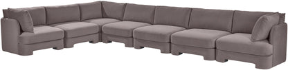 Hammond - Velvet Performance Fabric Upholstered 7 Piece Sectional