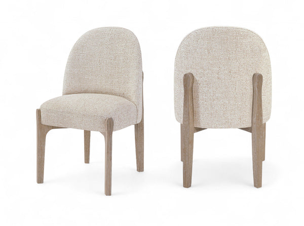 Torino - Upholstered Dining Chair With Brushed Natural Base (Set of 2)