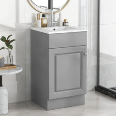 Bathroom Vanity With Sink, Cabinet With Adjustable Shelf