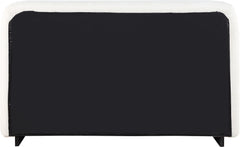 Rigby - Linen Bed With Natural Base