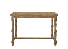 Farsiris - Counter Height Table - Weathered Oak