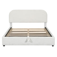 Upholstered Platform Bed With Hydraulic Storage System
