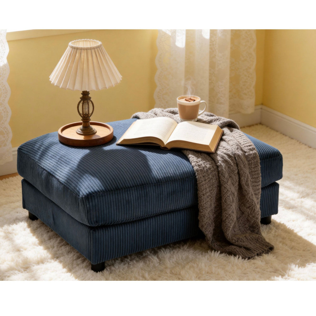 Upholstered Rectangle Ottoman