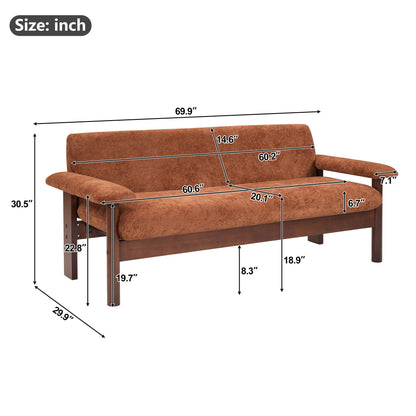 Modern Sofa Couch With Pillow Top Arms