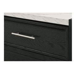 1 Piece 4 Drawers Tall Chest Bedroom Furniture - Black / White