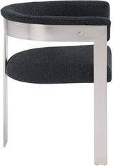 Romeo - Boucle Dining Chair With Silver Base (Set of 2)