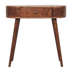 Rounded Wood Table