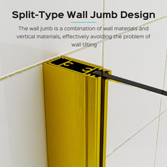 Frameless Folding Shower Doors For Bathtub With Pivot Tub Glass Door, 1 / 4" Tempered Glass