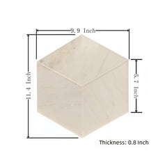 Hexagon Natural Marble Polished Tile For Wall And Floor (Set of 12)