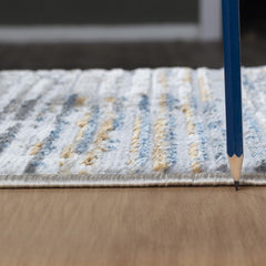 Nova - 5'3" X 7' Area Rug - Multi, Light Gray