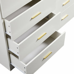 Modern Drawer Dresser For Bedroom, Ample Storage Wide Chest Of Drawers