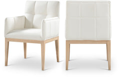 Adrian - Dining Arm Chair (Set of 2) - Light Brown Legs