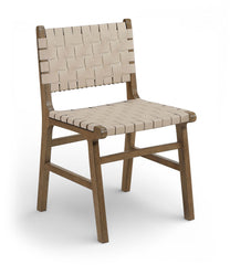 Entwine - Vegan Leather Upholstered Dining Chair - Painted Brown