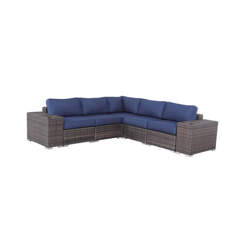 Modern Rattan Wicker Seating Group With Cushions