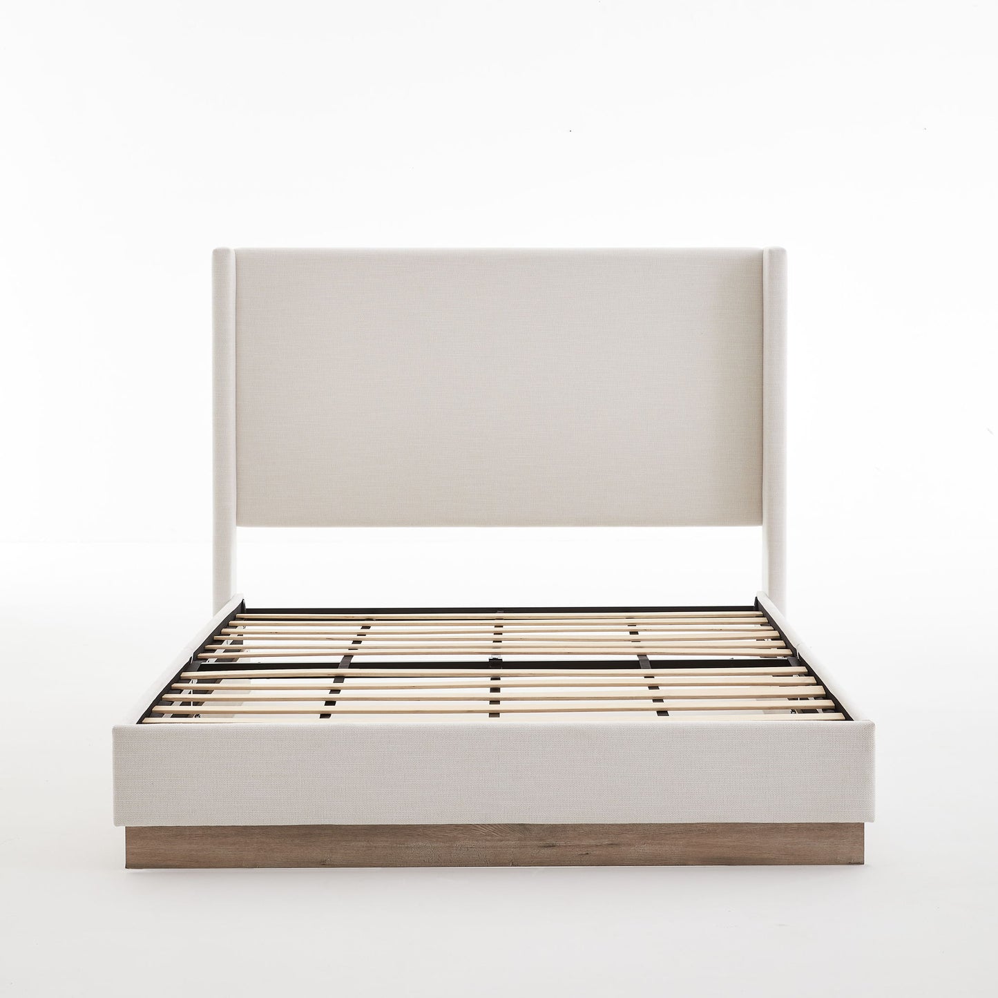 Hosford - Minimalist Upholstered Wingback Bed
