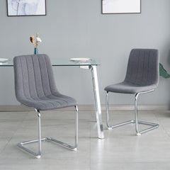 Modern Dining Chair With Metal Legs