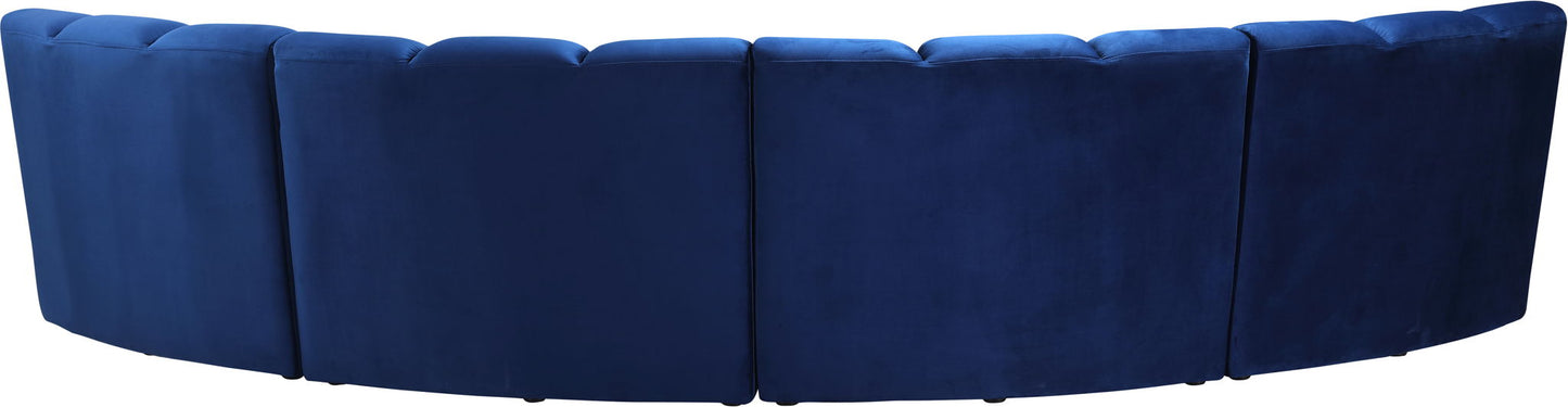 Infinity - 4 Piece Velvet Modular Sectional