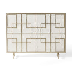 Dorothy - Modern Single Panel Iron Fire Screen