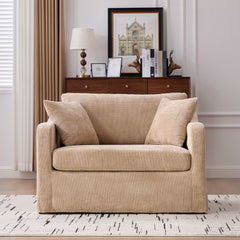 Accent Chair With 2 Bolster Pillows