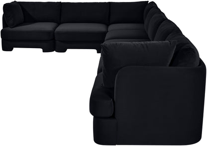 Hammond - Velvet Performance Fabric Upholstered 7 Piece Sectional