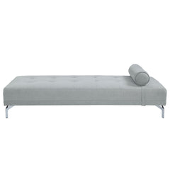 Quenti - Sofa Bed With Pillow - Gray Melange Velvet