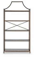 Bernonly - Antique Bronze Finish - Bookcase