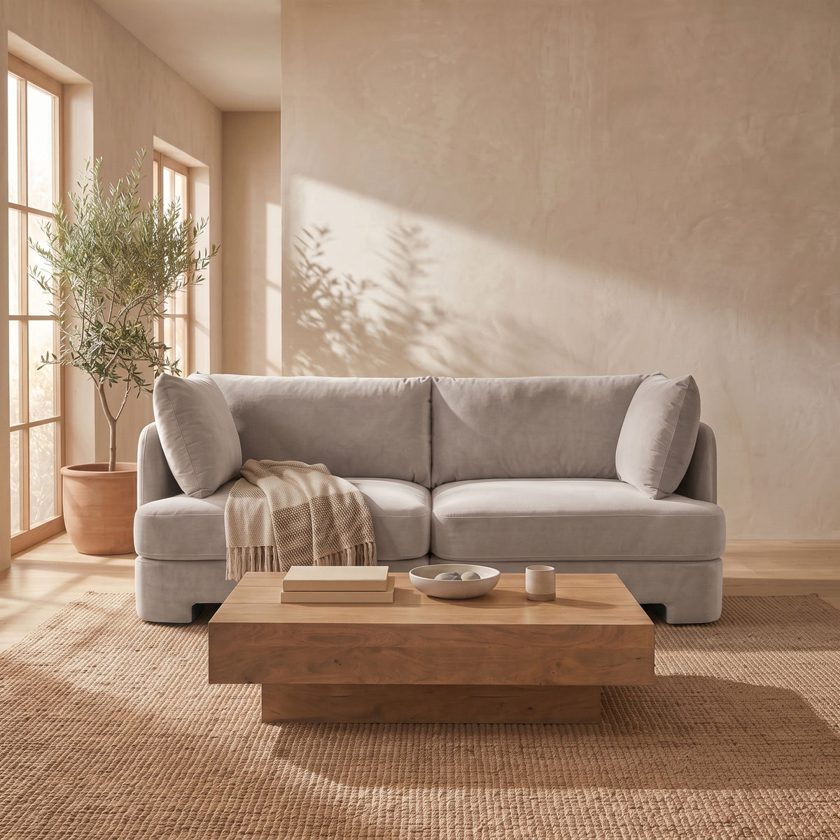Hammond - Velvet Performance Fabric Upholstered 2 Piece Loveseat