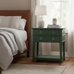 Carmona - 2 Drawer Tray Top Nightstand Pulls