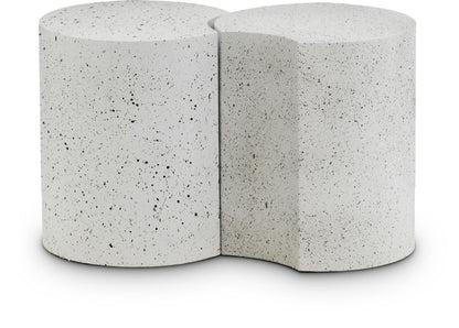 Dimple - 2 Piece Modular End Table - Terazzo Finish