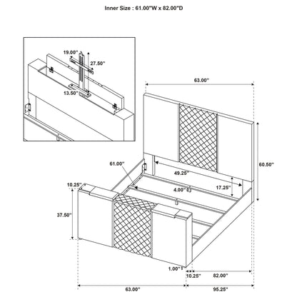 Yates - Panel TV Bed With Motorized Lift